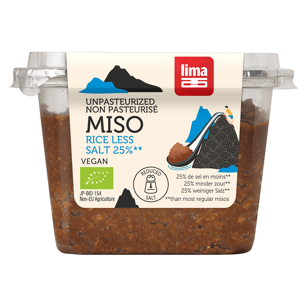 Bio Miso 25% weniger Salz unpasteurisiert Bio Miso 25% weniger Salz unpasteurisiert von Lima