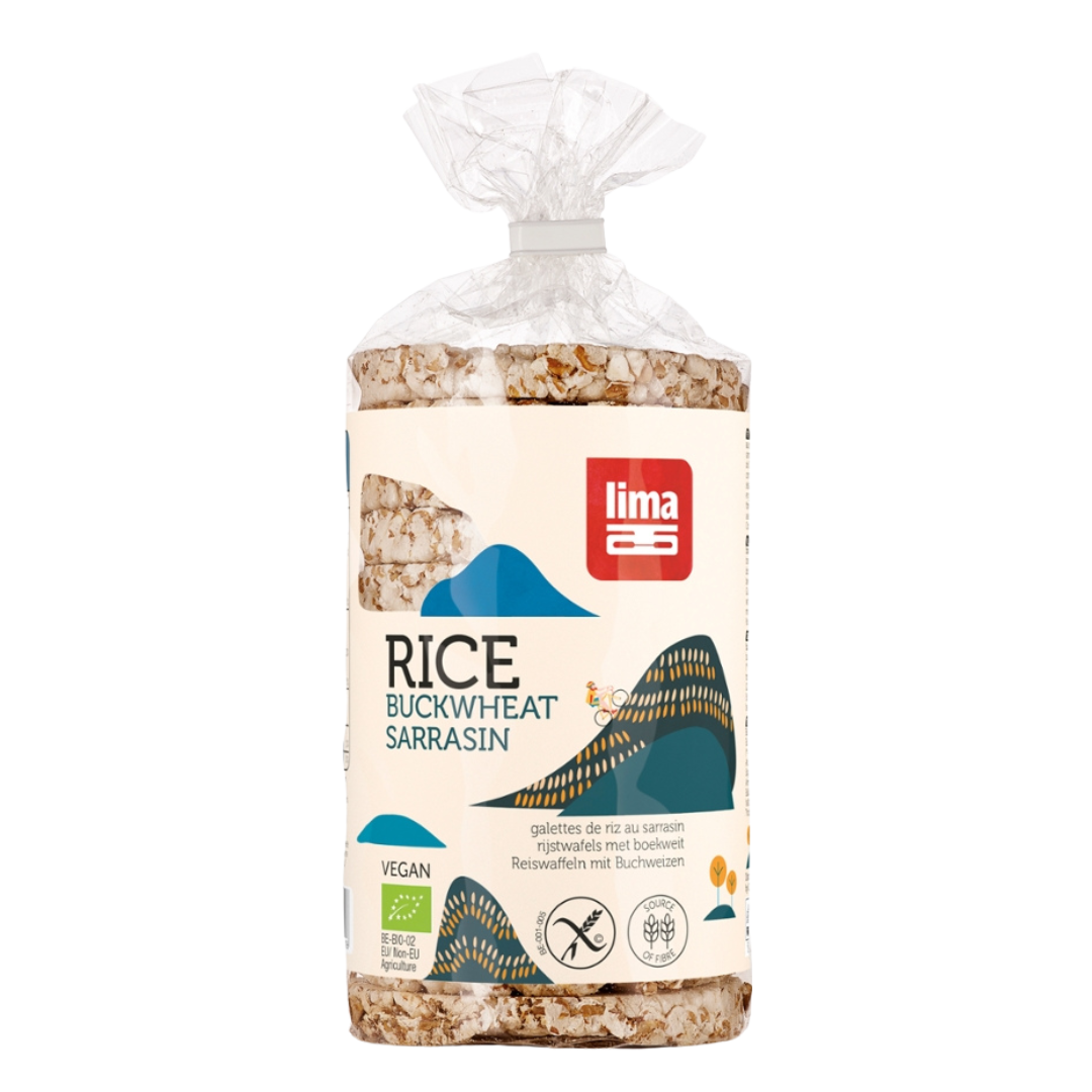 Bio Reiswaffeln Natur mit Buchweizen Bio Reiswaffeln Natur mit Buchweizen von Lima