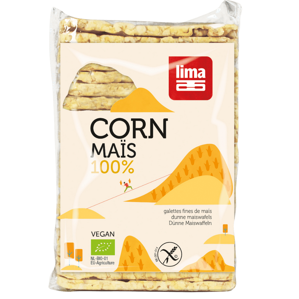 Bio dünne Maiswaffeln rechteckig Bio dünne Maiswaffeln rechteckig von Lima