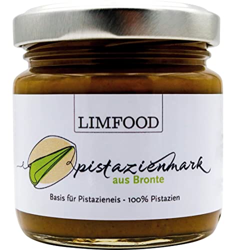 Limfood | 100% reines Pistazienmark aus Bronte, Pistazienpaste zum Backen, zur Eisherstellung, Pistazieneis Basis, als Pistazien Pesto, 100% Pistazienkerne von Limfood