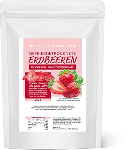 250g gefriergetrocknete Erdbeeren - Erdbeeren getrocknet - Erdbeerchips - in Scheiben - pure Frucht - 100% Erdbeeren | Limfood 250g gefriergetrocknete Erdbeeren - Erdbeeren getrocknet - Erdbeerchips - in Scheiben - pure Frucht - 100% Erdbeeren | Limfood von Limfood