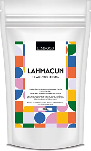 Limfood | 200g Lahmacun Gewürz, Gewürzmischung für leckere Türkische Hackfleisch Pizza, Dürum & Döner Kebab von Limfood