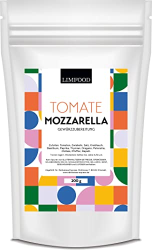Limfood | 200g Tomate Mozzarella Gewürzmischung - Gewürz - auch für Pizza & Nudel Soße Limfood | 200g Tomate Mozzarella Gewürzmischung - Gewürz - auch für Pizza & Nudel Soße von Limfood