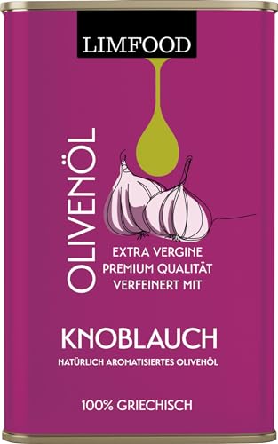 Limfood | 250ml Olivenöl & Knoblauch, Knoblauchöl, aromatisiert aus Griechenland, natives Olivenöl extra aus Korinth in Peloponnes verfeinert mit Knoblauch Limfood | 250ml Olivenöl & Knoblauch, Knoblauchöl, aromatisiert aus Griechenland, natives Olivenöl extra aus Korinth in Peloponnes verfeinert mit Knoblauch von Limfood