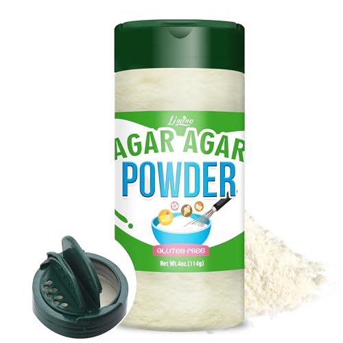 Agar Agar Pulver 114g, 100% Veganes Gelatinepulver, Natürliches Verdickungsmittel für Kochen, Marmeladen. Reich an Ballaststoffen, Geschmacksneutrales Gelmittel für Gelee, Käse und Desserts. Agar Agar Pulver 114g, 100% Veganes Gelatinepulver, Natürliches Verdickungsmittel für Kochen, Marmeladen. Reich an Ballaststoffen, Geschmacksneutrales Gelmittel für Gelee, Käse und Desserts. von Limino