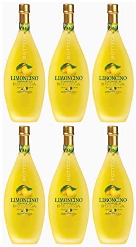 Bottega Limoncino Likör - Zitronenlikör 30% vol. (6 x 50 cl) von Bottega