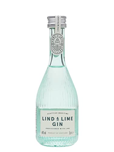Lind & Lime Gin Mini | Nachhaltiger Gin aus Schottland | aus biologisch angebauten Zutaten | 7 Botanicals | Destilliert mit 100% grüner Energie | 50 ml| 44% Vol. Lind & Lime Gin Mini | Nachhaltiger Gin aus Schottland | aus biologisch angebauten Zutaten | 7 Botanicals | Destilliert mit 100% grüner Energie | 50 ml| 44% Vol. von Lind and Lime