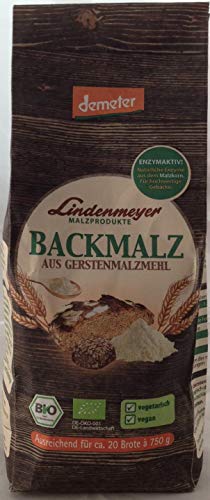 Lindenmeyer Malzprodukte Backmalz aus Gerstenmalzmehl, bio, 2 x 300g von Lindenmeyer Malzprodukte