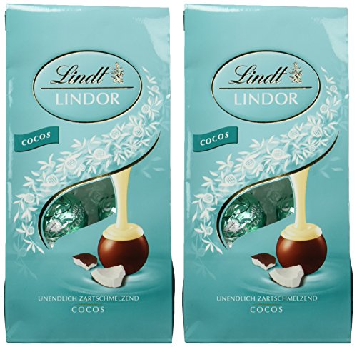 Lindor Beutel Cocos, 2er Pack (2 x 137 g) von Lindor