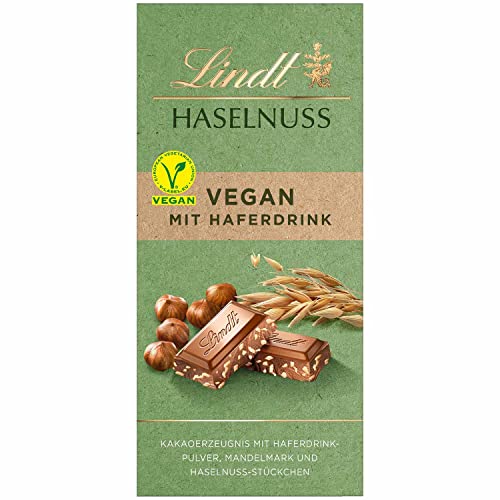 Lindt HELLO Vegan Haselnuss (Vegane Schokolade laktosefrei mit Haselnüssen) 100g x 20 (2000g) von Lindt