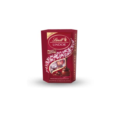 Lindt Lindor Cornet Doppio Cioccolato Pralinen mit Milchschokolade und zarter dunkler Schokoladenfüllung 200g von Lindor