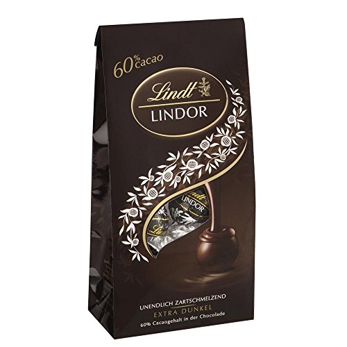 Lindt Lindor Kugel Beutel, Dark 60% Cacao (8x136g) von Lindt&Sprüngli GmbH