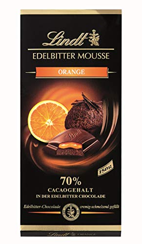 Lindt Mousse Orange, Edelbitter-Chocolade mit Orangen Füllung, 13er Pack (13 x 150 g) von Lindt