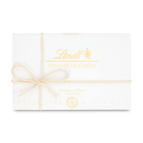 Lindt Schokolade - Hochfein Pralinen | Pralinés-Schachtel mit 12 Pralinen in 7 köstlichen Sorten mit und ohne Alkohol | Pralinengeschenk | Schokoladengeschenk ,120g (1er Pack) von Lindt