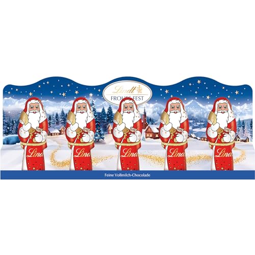 Lindt Schokolade mini-Weihnachtsmänner | 50 g | 3er Pack | Schokolade aus feinster Vollmilch | Schokoladen-Geschenk zu Weihnachten von Lindt & Sprüngli