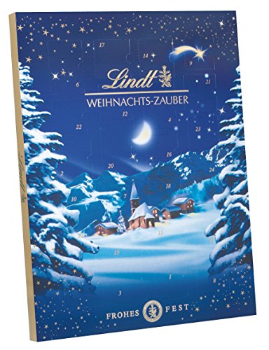 Lindt Weihnachts-Zauber Adventskalender, 24 Türchen mit 14 unterschiedlichen Sorten, 265g von Lindt