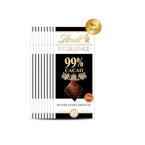 Lindt & Sprüngli Excellence 99%, 9er Pack (9 x 50 g) von Lindt & Sprüngli