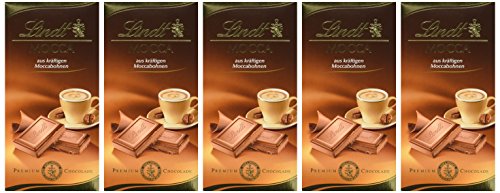 Lindt & Sprüngli Mocca Tafel, 5er Pack (5 x 100 g) von Lindt & Sprüngli
