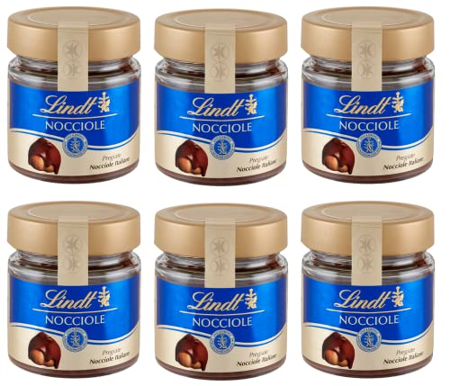 6x Lindt Crema Spalmabile alle Nocciole Streichfähige Creme Streichcreme mit Haselnüssen 200g Glas Feine Italienische Haselnüsse 6x Lindt Crema Spalmabile alle Nocciole Streichfähige Creme Streichcreme mit Haselnüssen 200g Glas Feine Italienische Haselnüsse von Lindt