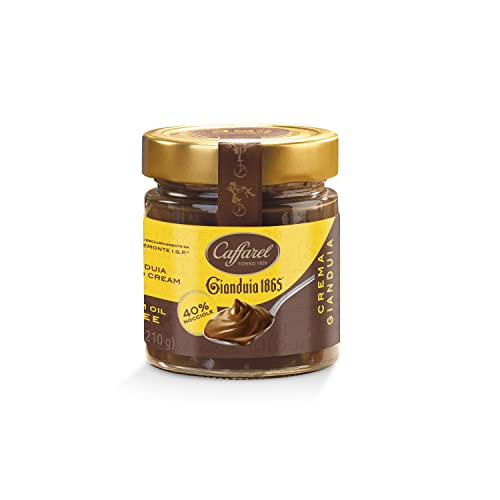 Caffarel Premium Gianduja 40 Prozent Nuss-Nougat-Crème, 1er Pack (1 x 210 g) von Lindt