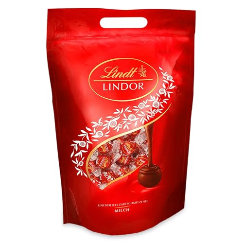 Lindt Schokolade | 2 KG Beutel | LINDOR | Kugeln | Vollmilch-Schokolade | Pralinengeschenk | Großpackung | Schokoladengeschenk | Glutenfrei von Lindt