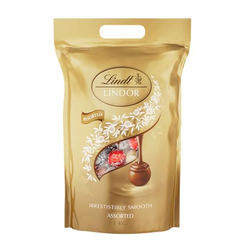 Lindor Mischung, 1 kg Beutel, ca. 80 Lindt Schokoladen Kugeln (1er Pack) von Lindt