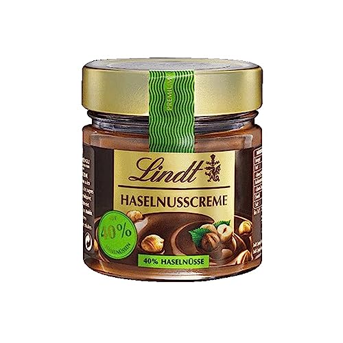 Lindt Schokolade - Brotaufstrich Haselnusscreme | 220 g | Haselnuss Brotaufstrich im Glas mit aromatischem Kakao und 40 % gerösteten Haselnüssen | Schokoladen-Brotaufstrich| Schokoladengeschenk Lindt Schokolade - Brotaufstrich Haselnusscreme | 220 g | Haselnuss Brotaufstrich im Glas mit aromatischem Kakao und 40 % gerösteten Haselnüssen | Schokoladen-Brotaufstrich| Schokoladengeschenk von Lindt