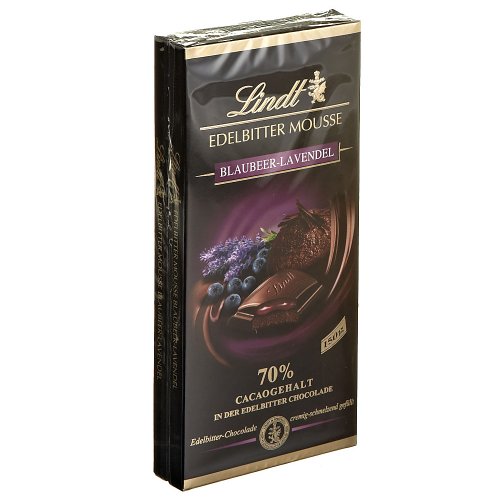 Lindt Edelbitter Mousse Blaubeer-Lavendel 2x150g Lindt Edelbitter Mousse Blaubeer-Lavendel 2x150g von Lindt