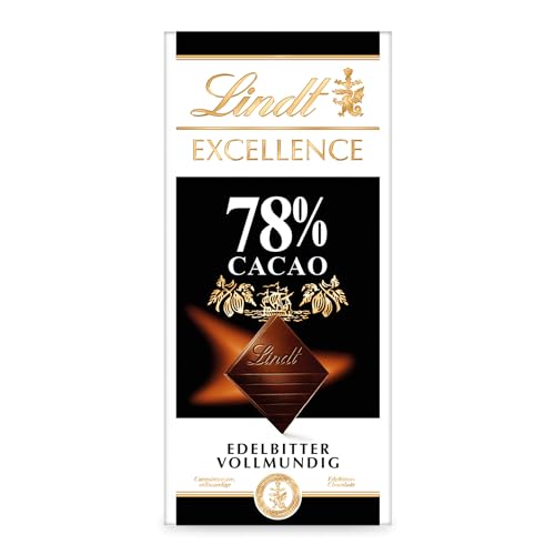 Lindt EXCELLENCE 78 % Kakao - Edelbitter-Schokolade | 10 x 100 g Tafel | Vollmundige Bitter-Schokolade | Intensiver Kakao-Geschmack | Dunkle Schokolade | Vegane Schokolade von Lindt