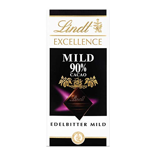 Lindt Excellence 90% Cacao milde Edelbitter-Schokolade (vegan, glutenfrei, laktosefrei) 5 x 100 g von Lindt