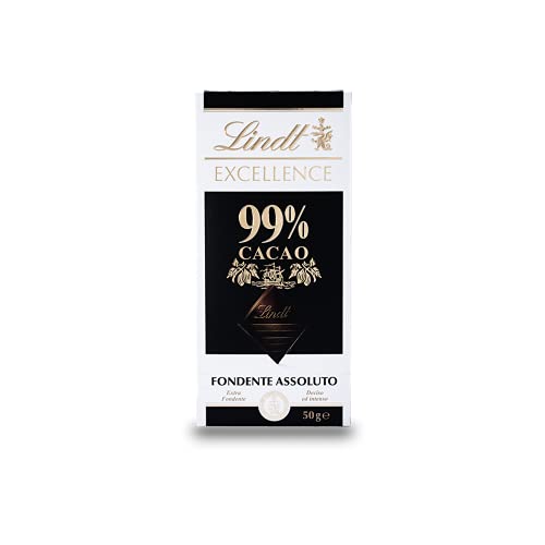 Lindt EXCELLENCE 99 % Kakao - Edelbitter-Schokolade | 50 g Tafel | Extra kräftige Bitter-Schokolade | Intensiver Kakao-Geschmack | Dunkle Schokolade | Vegane Schokolade | Schokoladengeschenk von Lindt