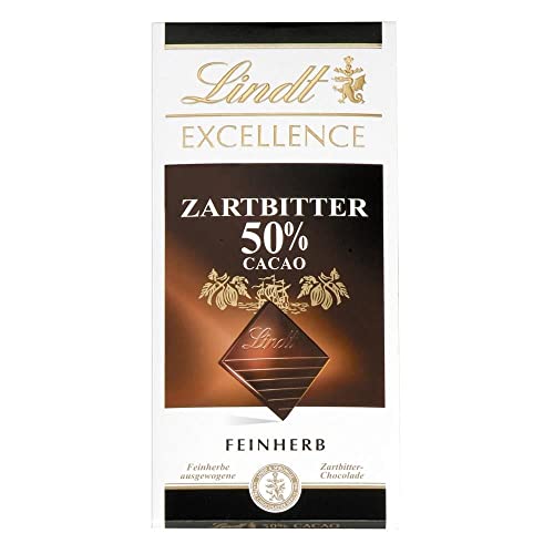 Lindt Excellence Schokolade, Zartbitter 50 % Cacao 100 g von Lindt