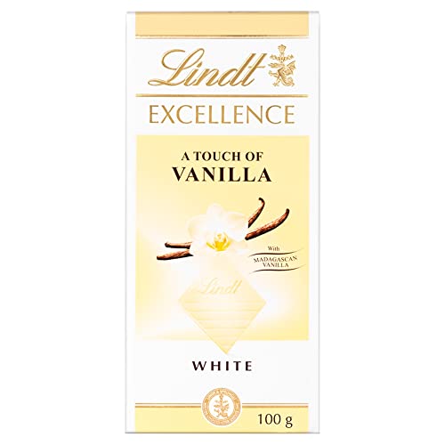 Lindt Excellence White Chocolate Bar with a Touch of Madagascan Vanille, 100 g ​ von Lindt