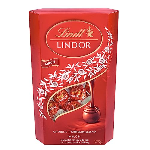 Lindt Schokolade LINDOR Cornet, Milch, Vollmilch-Schokolade mit zartschmelzender Füllung, Schokoladen-Geschenk, 1er Pack (1 x 375 g) Lindt Schokolade LINDOR Cornet, Milch, Vollmilch-Schokolade mit zartschmelzender Füllung, Schokoladen-Geschenk, 1er Pack (1 x 375 g) von Lindt
