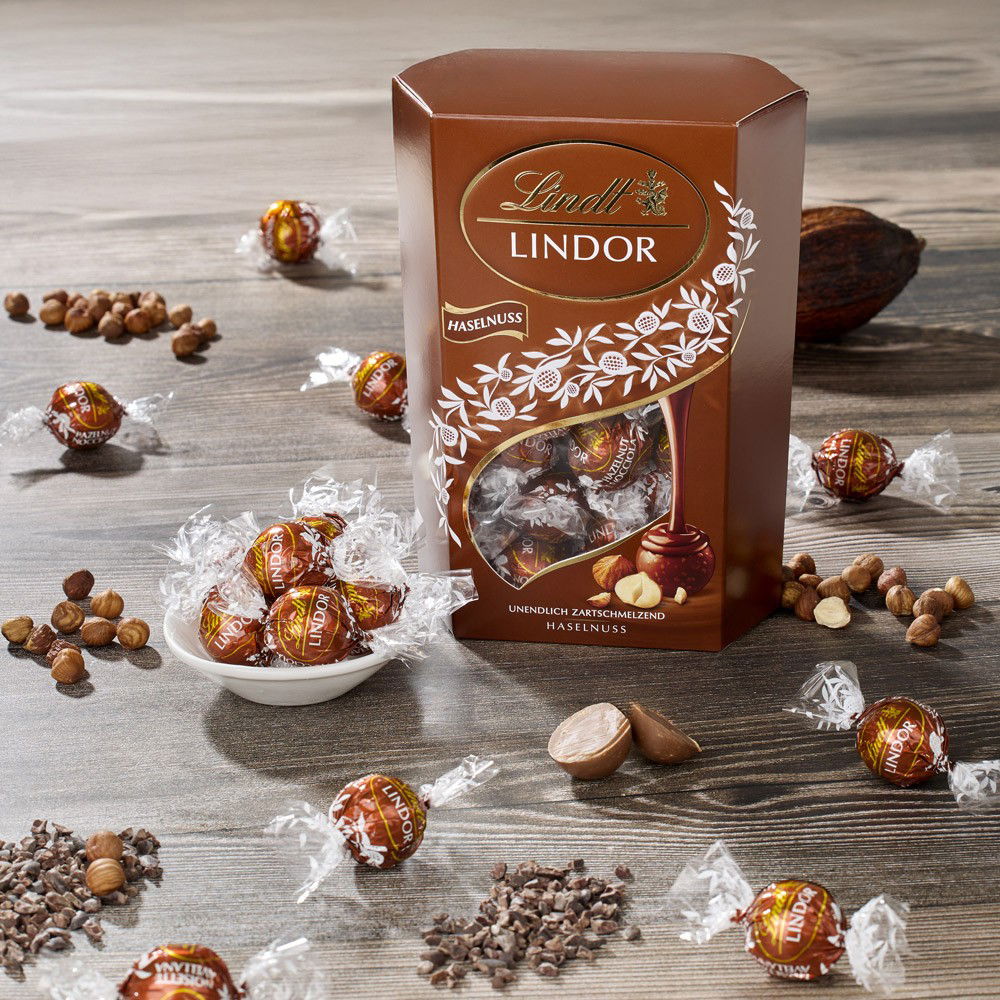 Lindt Lindor Cornet Schokoladen-Kugeln Haselnuss Lindt Lindor Cornet Schokoladen-Kugeln Haselnuss von Lindt