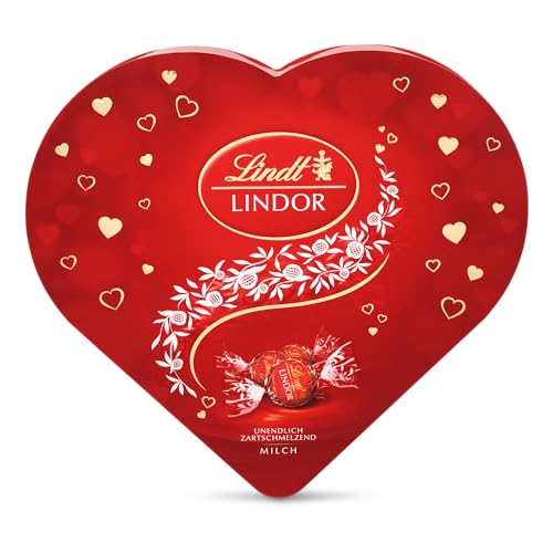 Lindt Lindor Herzbox Vollmilch mit Herzchenmotiv |zartschmelzende Lindor Kugeln Milch in einer hochwertigen Herzpackung | 325g Lindt Lindor Herzbox Vollmilch mit Herzchenmotiv |zartschmelzende Lindor Kugeln Milch in einer hochwertigen Herzpackung | 325g von Lindt