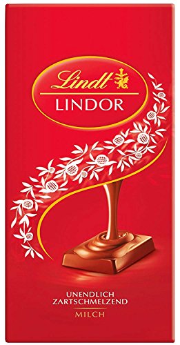 Lindt Lindor Milch Rot 3er Packung (3x100g) von Lindt