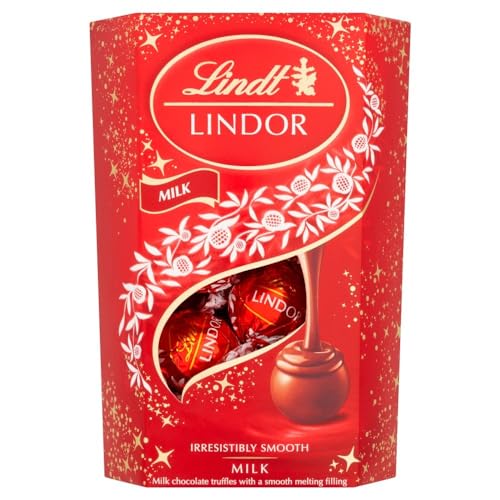 Lindt Lindor Milchschokoladen-Trüffel-Box, 200 g, 8 Boxen von Lindt