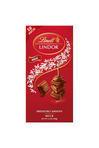 Lindt - Lindor Vollmilch Schokolade Pralinen Stückchen - 18St/100g von Lindt