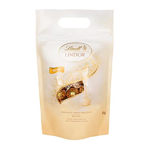 Lindor Weiß, 1 kg Beutel, ca. 80 Lindt Schokoladen Kugeln von Lindt