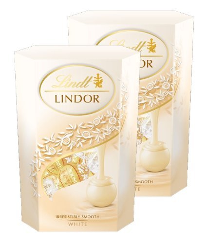 Lindt Lindor White Chocolate Truffle Cornet Box (2 x 200g) von Lindt