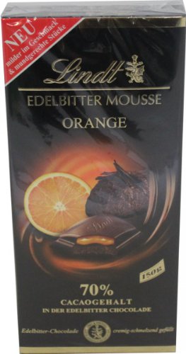 Lindt Mousse Edel Bitter Orange 150g 2er Pack von Lindt