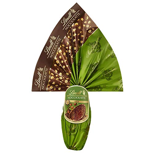 Lindt Ostereier Schokolade Haselnuss, Milchschokoladenei mit Haselnüssen IGP, mit Überraschung, 320g von Lindt