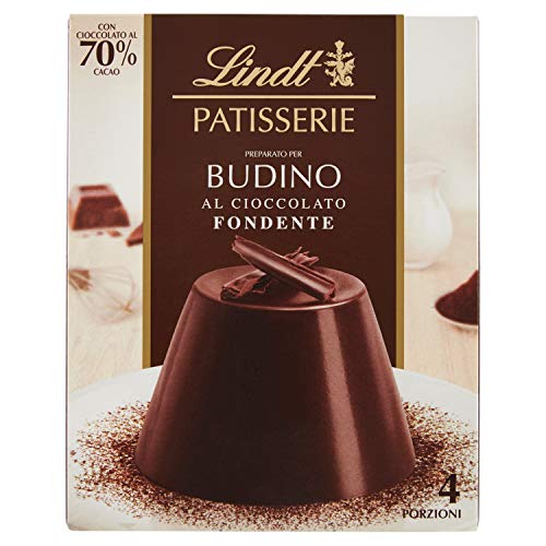 Lindt Pudding Mischung Dunkel 70%, feinste dunkle Chocolade, 4 Portionen, 1er Pack (1 x 95 g) von Lindt