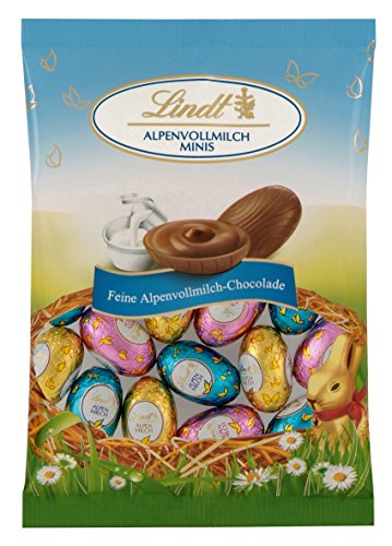 Lindt Schokolade Alpenvollmilch Mini Eier | 3 x 100 g | Ca. 36 Mini Eier aus Alpenvollmilch-Schokolade | Oster Schokolade | Schokoladengeschenk | Ostereier | Schokoeier Lindt Schokolade Alpenvollmilch Mini Eier | 3 x 100 g | Ca. 36 Mini Eier aus Alpenvollmilch-Schokolade | Oster Schokolade | Schokoladengeschenk | Ostereier | Schokoeier von Lindt