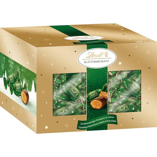 Lindt Schokolade Blätterkrokant | 12 x 450g Köcher | 25 x Zartknuspriger Krokant in Gianjula Haselnuss Milchschokolade | Schokoladen-Geschenk zu Weihnachten | Weihnachtsschokolade Lindt Schokolade Blätterkrokant | 12 x 450g Köcher | 25 x Zartknuspriger Krokant in Gianjula Haselnuss Milchschokolade | Schokoladen-Geschenk zu Weihnachten | Weihnachtsschokolade von Lindt