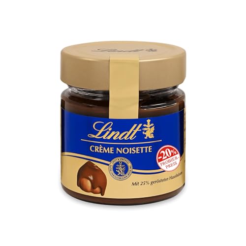 Lindt Schokolade - Brotaufstrich Crème Noisette, Promotion | 220 g | Haselnusscrème mit aromatischem Kakao und 25% gerösteten Haselnüssen | Schokoladengeschenk von Lindt