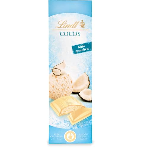 Lindt Schokolade Cocos | 100 g Tafel | Weiße Schokolade mit erfrischend-exotischer Kokos-Füllung | Kühl genießen | Schokoladentafel | Schokoladengeschenk von Lindt
