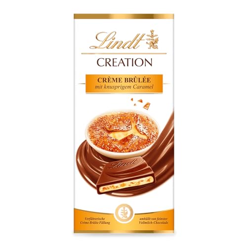 Lindt Schokolade Creation Créme Brûlèe Tafel | Crème Brûlée Füllung mit knusprigem Karamell, umhüllt von feinster Vollmilch-Schokolade | Schokoladentafel | Schokoladengeschenk, 150g Lindt Schokolade Creation Créme Brûlèe Tafel | Crème Brûlée Füllung mit knusprigem Karamell, umhüllt von feinster Vollmilch-Schokolade | Schokoladentafel | Schokoladengeschenk, 150g von Lindt