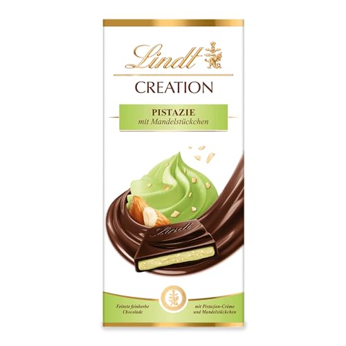 Lindt Schokolade Creation Pistazie | 7 x 148 g Tafel | Feinste feinherbe Schokolade mit Pistazien-Crème und Mandel-Stückchen | Schokoladentafel | Schokoladengeschenk von Lindt